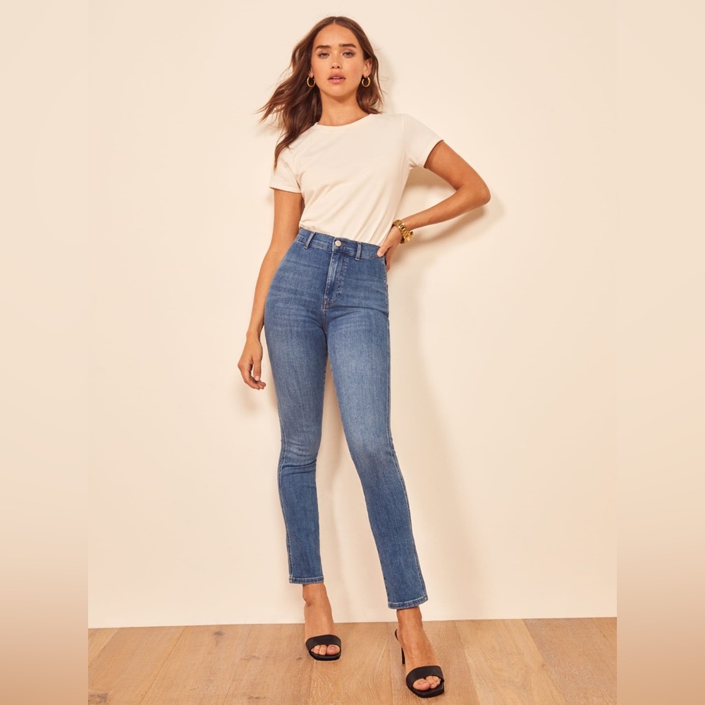Reformation Women’s Darwin High Rise Skinny Denim Jeans, Size 25, EUC!